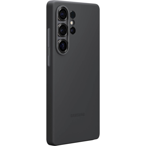 Samsung Silicone Telefoonhoesje Voor Samsung Galaxy S25 Ultra Zwart