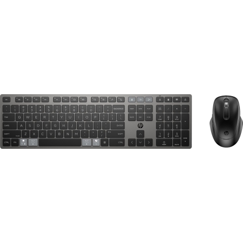 HP 720 Multi-Device Rechargeable Wireless Keyboard and Mouse Combo - AZERTY