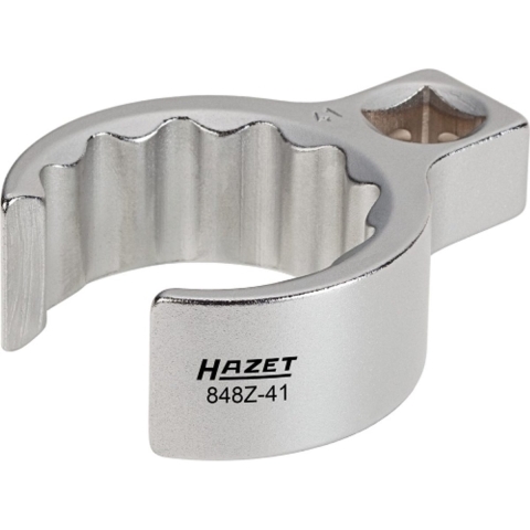 HAZET Ringsleutel · open 848Z-17 · 3/8 inch (10 mm) vierkant hol · Buitentwaalfkant profiel · SW 17 mm · Binnenvierkant 10 =