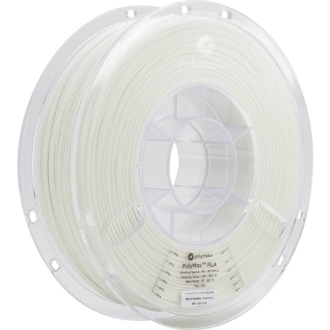 Polymaker PA06002 PolyMAX Tough Filament PLA kunststof Hoge stijfheid, Hoge treksterkte, Slagvast 1.75 mm 750 g Wit 1 stuk(s)