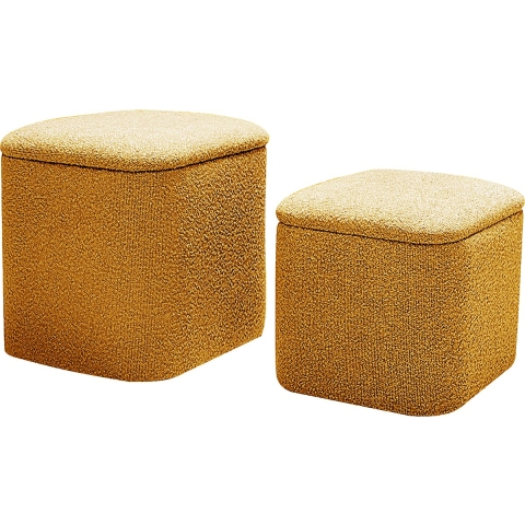 Leitmotiv - Pouf Set Ada Storage