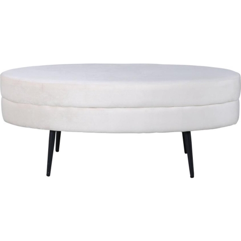 Svea - Axel hocker - velvet - beige