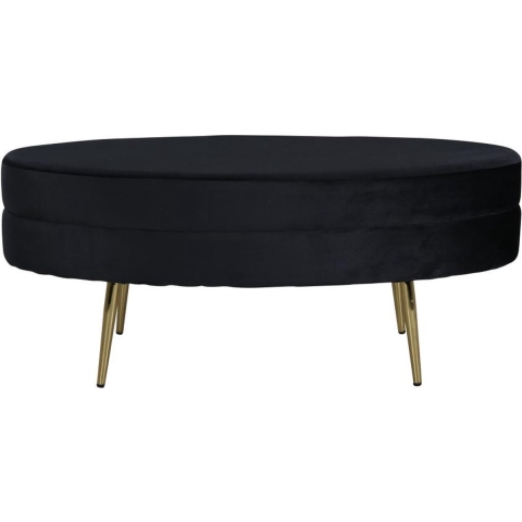 Svea - Axel hocker - velvet - zwart
