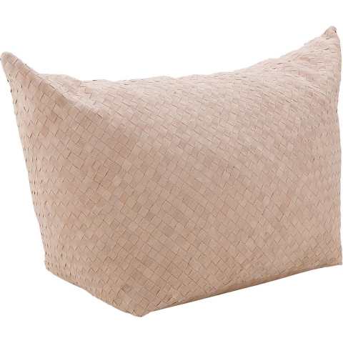 vtwonen Bean Bag - Poef - Zitzak - Donkerbeige - Suede - 92x38x54cm