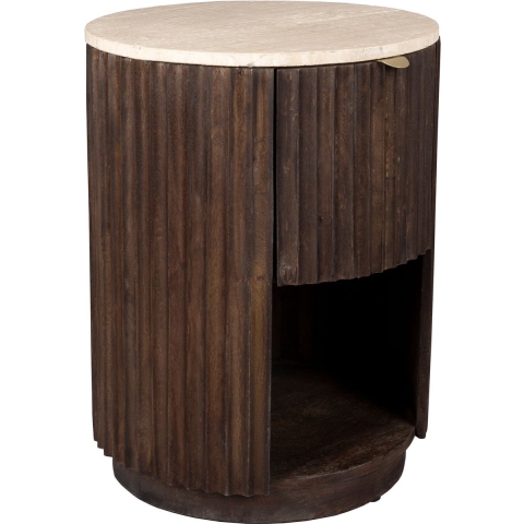 Dutchbone Marlow Bijzettafel|Nachtkastje - Bruin