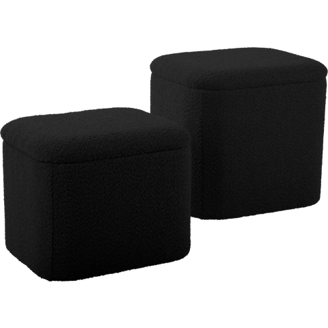 Leitmotiv - Pouf Set Ada Storage