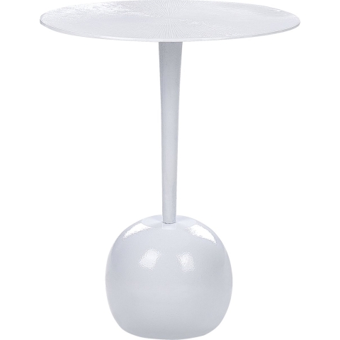 Beliani - EUCLA - Bijzettafel - Wit - Aluminium