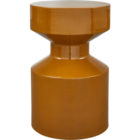 WOOOD Ferry Bijzettafel - Metaal - Honinggeel - 47x30x30