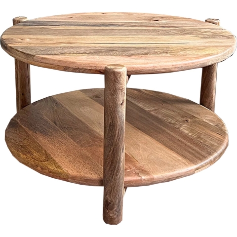 Old Inn - Mango salontafel naturel rond 65 cm
