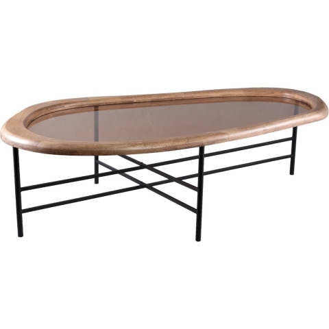 PTMD Neelix Natural Rubberwood Organic Coffeetable L