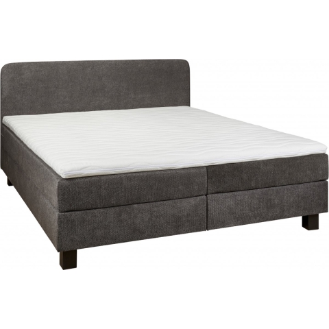 Boxspring Bilbao - Antraciet|Grijs - Textiel