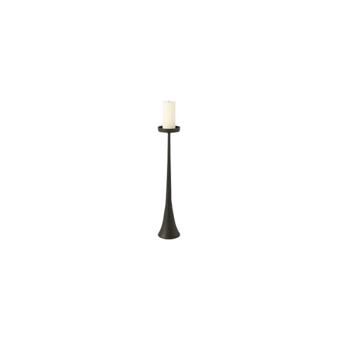 J-Line kandelaar Luky - aluminium - zwart - small