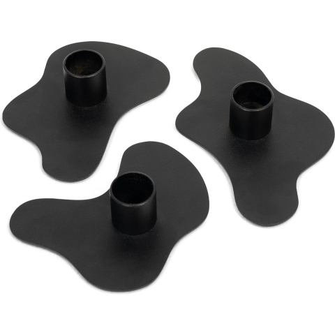 MELT Kandelaar set van 3 - Zwart