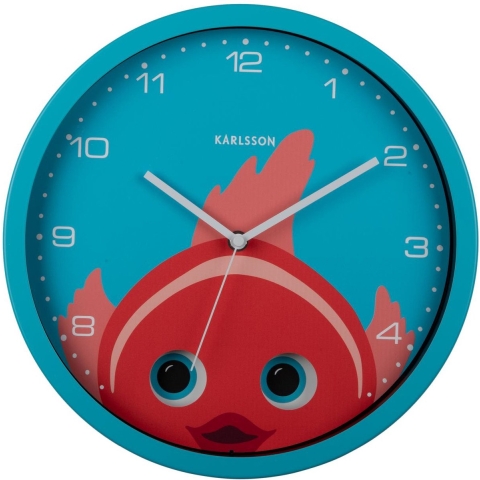Karlsson - Wall Clock Peekaboo Goldfish