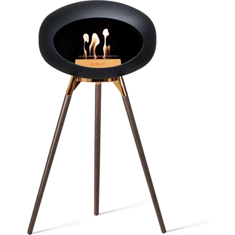 Le Feu Ground Wood High 79cm Zwart|Goud|Donkerbruin Oak