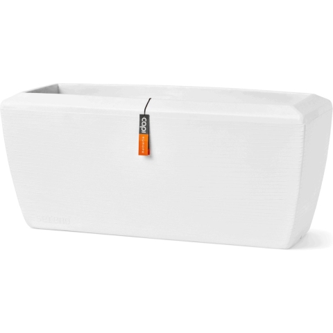 Capi Europe Bloembak rechthoek Arc Granite - 90x35x40 - Wit