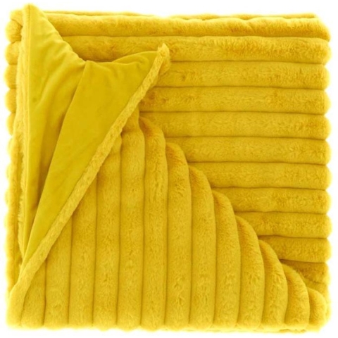 Unique Living | Plaid Peppe 150x200cm bamboo yellow