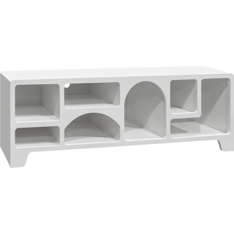 sweeek - Wit hout effect organisch tv-meubel, 160cm