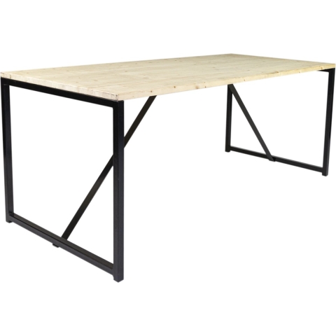 MaximaVida industrieel metalen tafelonderstel Boston 80 cm zwart