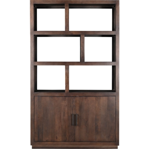 Livingfurn - Vitrinekast - Jaxx Brown 120cm