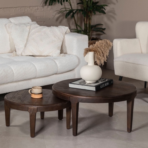 Giga Meubel - Salontafel Mio Rond (set van 2)