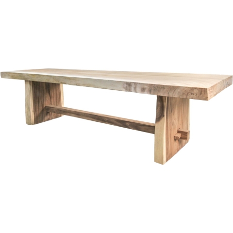 HSM - HSM Collection-Eettafel Block-250x80-95x78-Naturel-Munggur
