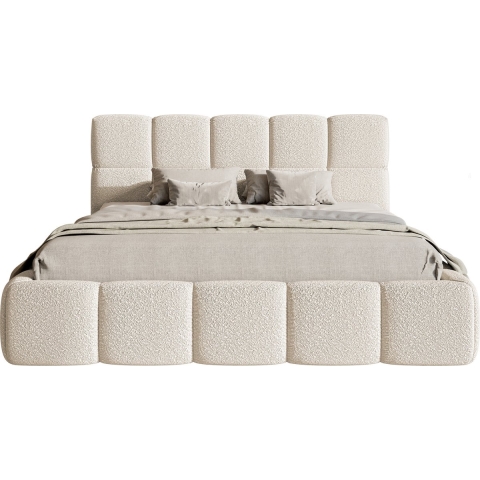 NADUVI Collection Bedframe Chloe bouclé met opbergvak 160 x 200 cm