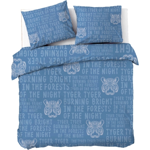 Dindi Home - Dekbedovertrek Wild Fairytales - 200x220 - Blauw