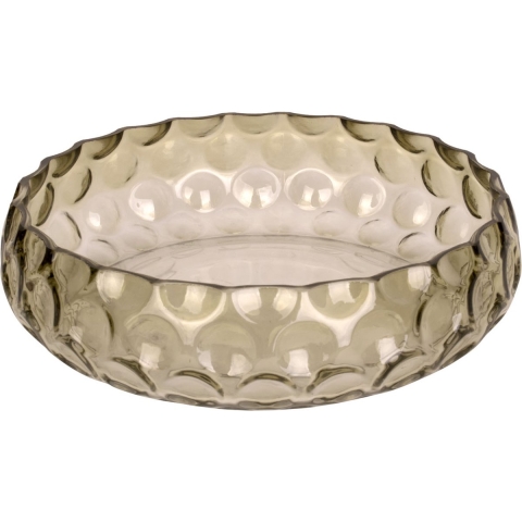 present time - Bowl Speckles glass large moss green