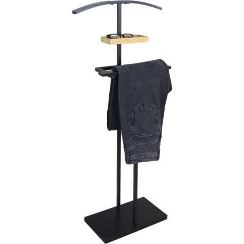 MISOU Dressboy Kledingstandaard Kledinghouder Zwart 114 cm Kledingr...