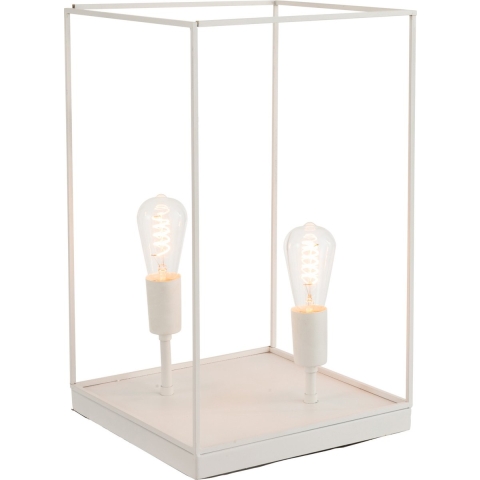 Lamp | Metaal | Wit | 30.5x30.5x (h)51 Cm