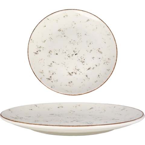 Bonna Gebaksbord - Grain - Porselein - 23 cm - set van 6