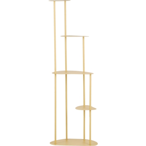 Mica Decorations Fonda Planttafel - L47,5 x B27 x H140 cm - Lichtgeel