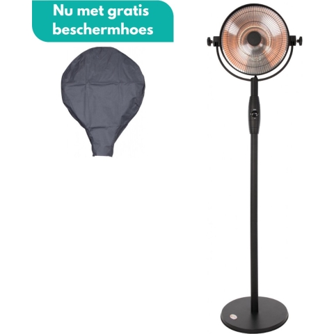Sunred - COMBIDEAL - Heater & Hoes - Retro - Bright lijn - Zwart -