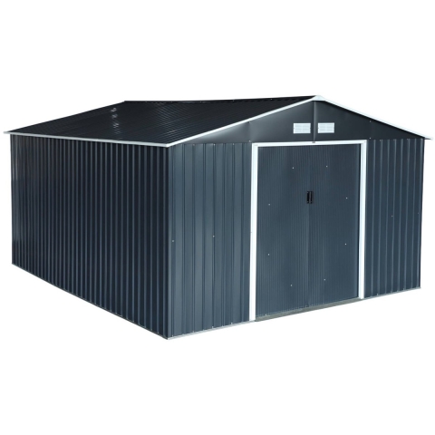 sweeek - 12,99 m² metalen tuinhuis