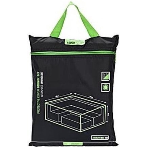 Beschermhoes voor tuinset/loungeset - zwart - 300 x 200 cm - tuinmeubelhoes - afdekhoes -