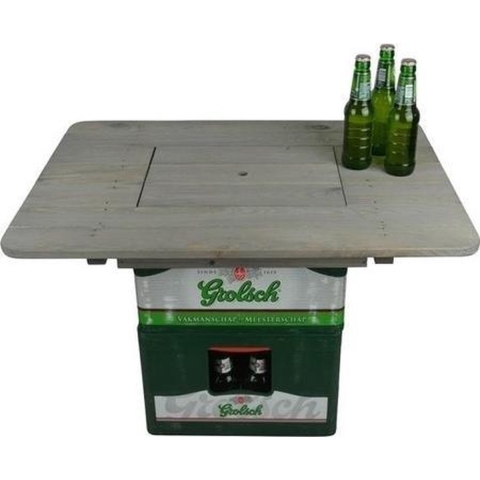 Bierkrat tafelblad 57 x 78 cm salontafel/eettafel/statafel -