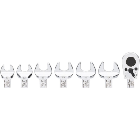 HAZET Insteekgereedschapset 6450C/7 · 9 x 12 mm insteekvierkant massief · Buiten-zeskant-profiel, 3/8 inch (10 mm) vierkant massief · 7-delig · 10 ·