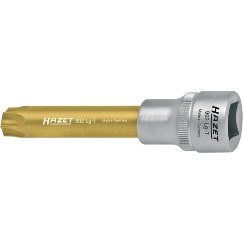 HAZET Dopsleutelbit 992LG-T60 · 1/2 inch (12,5 mm) vierkant hol · Binnen-TORX®-profiel · SW T60