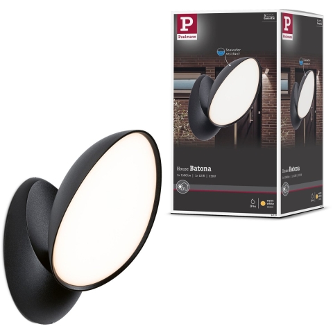 Paulmann Batona 94767 LED-buitenlamp (wand) LED 12 W Antraciet