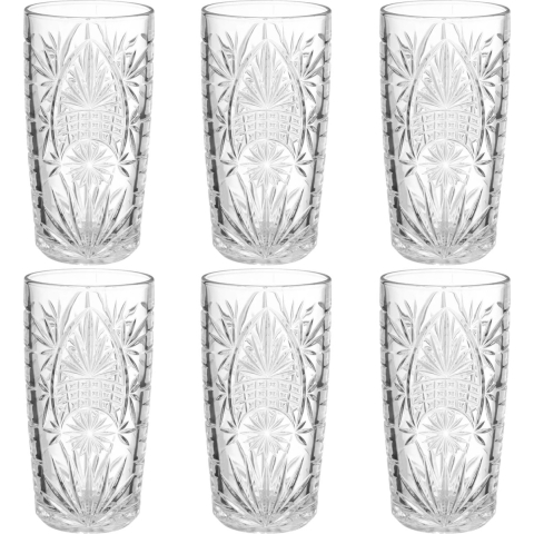 Set van 18x stuks longdrink glazen Ayla 350 ml van glas -