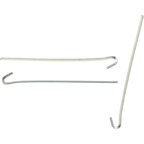 30x grondpennen/tentharingen metaal met open oog 23 cm -