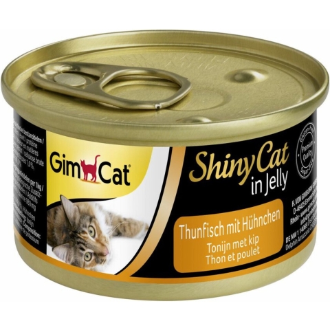 24x GimCat ShinyCat in Jelly Tonijn&Kip 70 gr