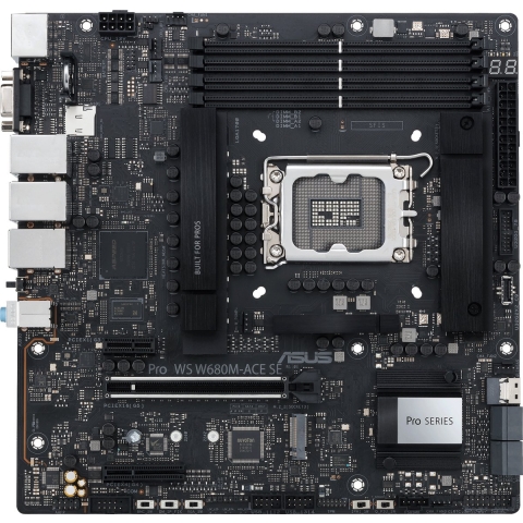 Asustek Computer PRO WS W680M-ACE SE Moederbord Socket Intel 1700 Vormfactor Micro-ATX Moederbord chipset Intel® W680