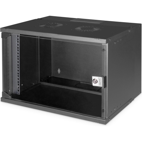 Digitus DN-49203 19inch-wandkast (b x h x d) 540 x 370 x 400 mm 7 HE Zwart, Zwart (RAL 9005)
