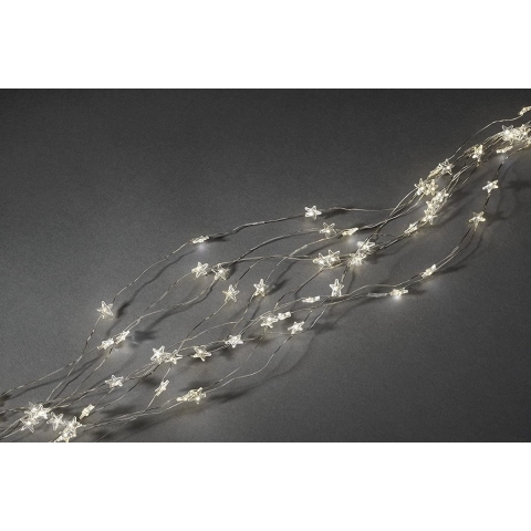 Konstsmide 6373-190 LED-engelenhaar Sterren Warmwit LED Transparant