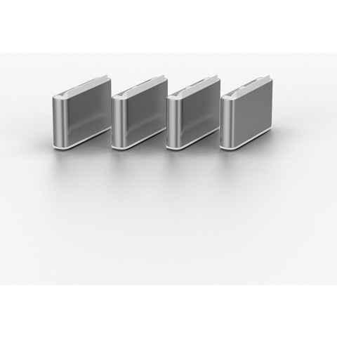 LINDY 40427 Sleutel voor USB-C-poort Set van 4 stuks Wit Incl. 1 sleutel