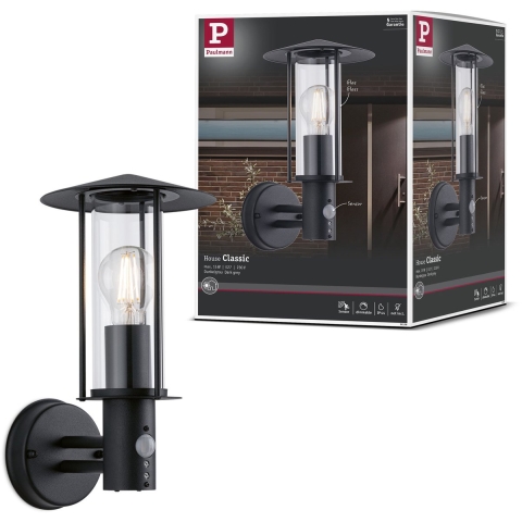 Paulmann PAULMANN 94396 Wandlamp E27 Donkergrijs