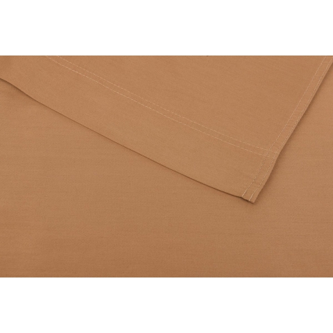 Zo home Satinado Laken Katoen Satijn - cognac brown