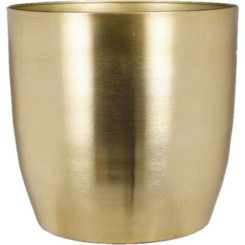 Mica Decorations - Plantenpot - metaal - goud - 28 x 27cm